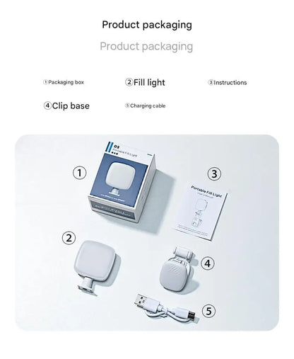 2025 New Fashionable Multi functional Mobile Phone Camera and Video Call Light