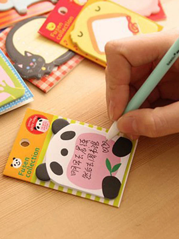 6-36Pcs Mini Cartoon Sticky Note Children Stationery gifts School Prize Kids Birthday Party Favors Goodie Bag Pinata Fillers