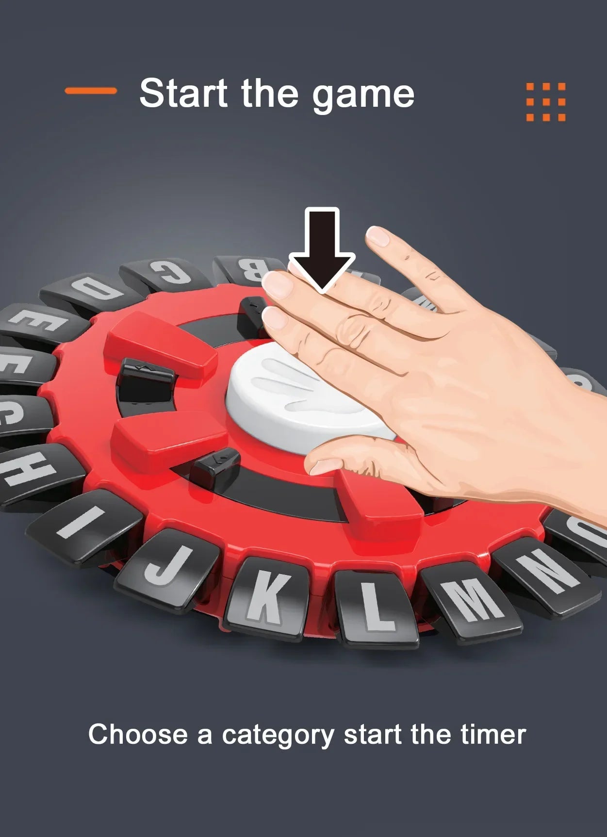Word Game Fast-Paced Family Board Game Choose a Category & Race Against The Timer to be Last Player Learning Game for All Ages