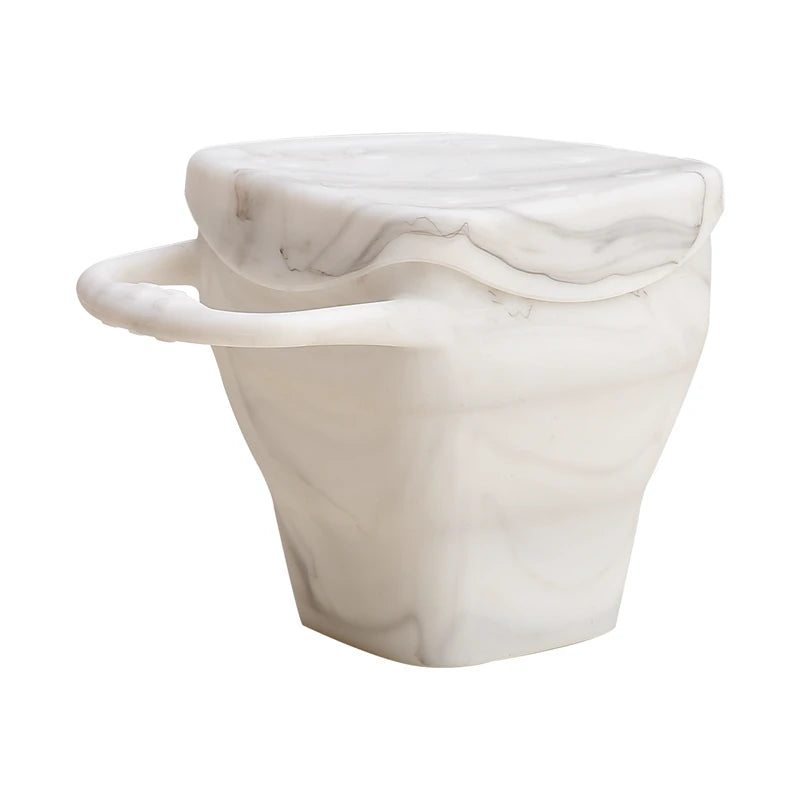 Baby Silicone Snack Cups for Toddlers Spill Proof Collapsible Toddle Portable Silicone Snack with Lids Baby food Storage Tank