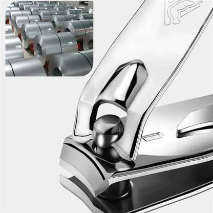 Ouriner Nail Clippers Stainless Steel Sharpest Nail Cutter Duty Curved Edge for Adult Men Women Swing Out Nail Cleaner/File