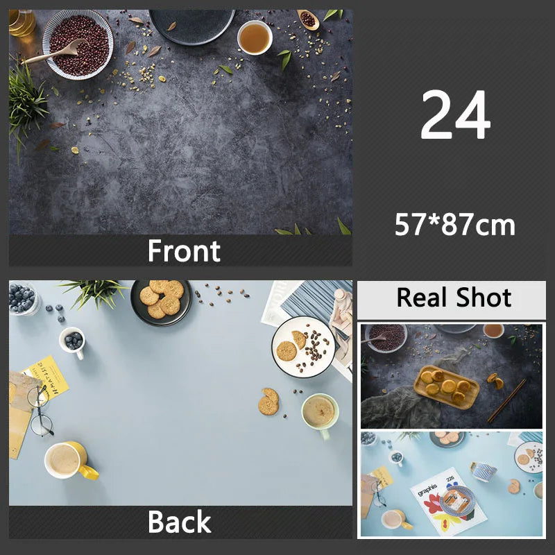 3D Double Sided Photography Backdrops 57*87cm Photos Background Props Product Food Photo Decoration Accessories Wallpaper