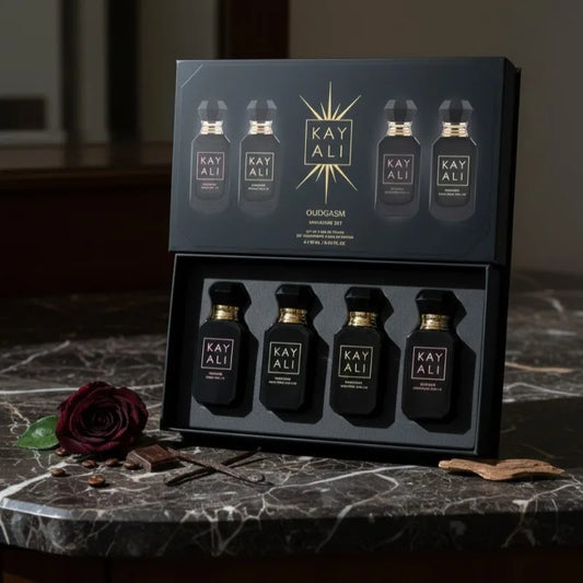 KAYALI Unisex Perfume Gift Set 4×10ml Eau De Parfum Long Lasting Fresh Mild Floral Fruity Musk Elegant Vanilla Royale Fragrance