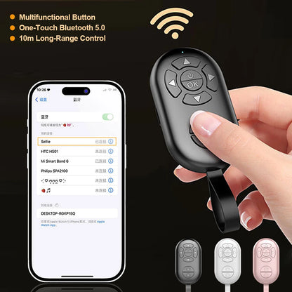 8 Buttons Wireless Phone Selfie Photo Shutter For Tiktok Video Page Turner Rechargeable Bluetooths-compatible Remote Controller