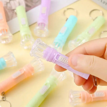 12-24PCS Candy Color Glowing Flashlight Camping Toy Birthday Party Favor Kids Gifts School Prize Wedding Gifts Guests Giveaways