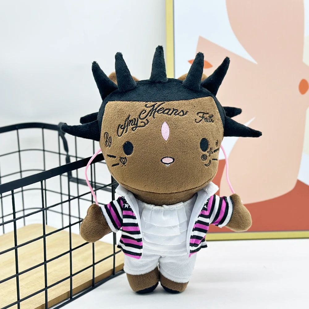 New Hello Kitty Ken Carson Rapper Trippie Taylors Plush Toy Doll with Clothes Stuffed Soft Plush Toys Fans Collect Gifts