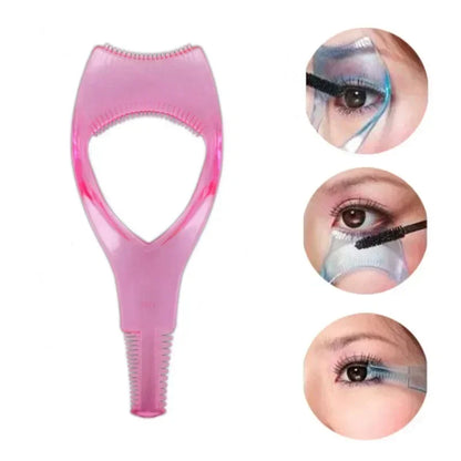 Eyelash Tool 3 in 1 Makeup Mascara Shield Guard Curler Applicator Comb Guide Card Makeup Tool Beauty Cosmetic Tool 3 Color Lashe