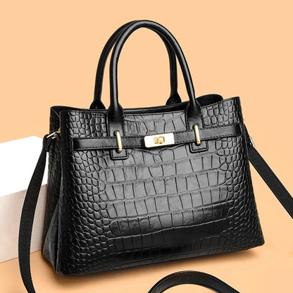 Famous Brand Ladies HandBags High Quality Crocodile Stripe Three Main Bags Designer Crossbody Shoulder Bag For Womens Tote Bag
