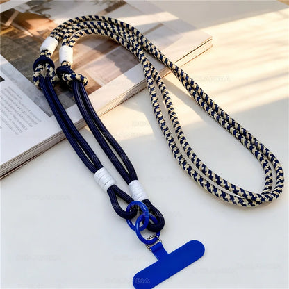 Creative 3-in-1 Mobile Phone Lanyard Wrist Strap Crossbody Hanging Neck Cellphone Chain Travel Convenience Phone Anti-loss Strap