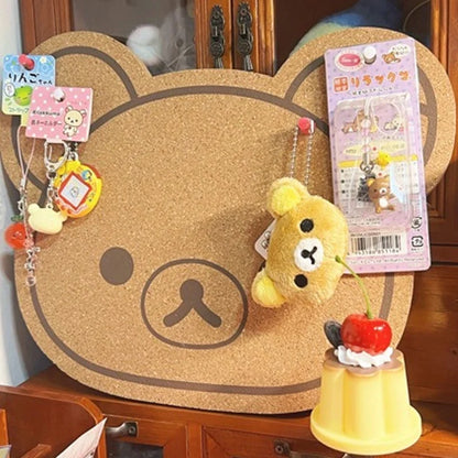 Rilakkuma Felt Board New Anime Relax Bear Thickened Wall Sticker Commemorative Photo Message Boards Bedroom Home Decoration Gift