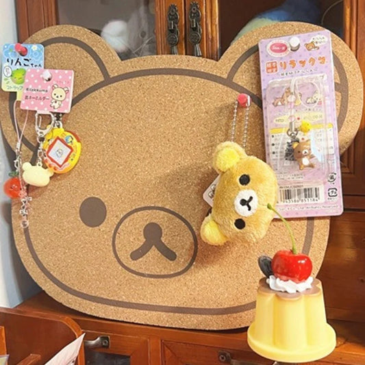 Rilakkuma Felt Board New Anime Relax Bear Thickened Wall Sticker Commemorative Photo Message Boards Bedroom Home Decoration Gift