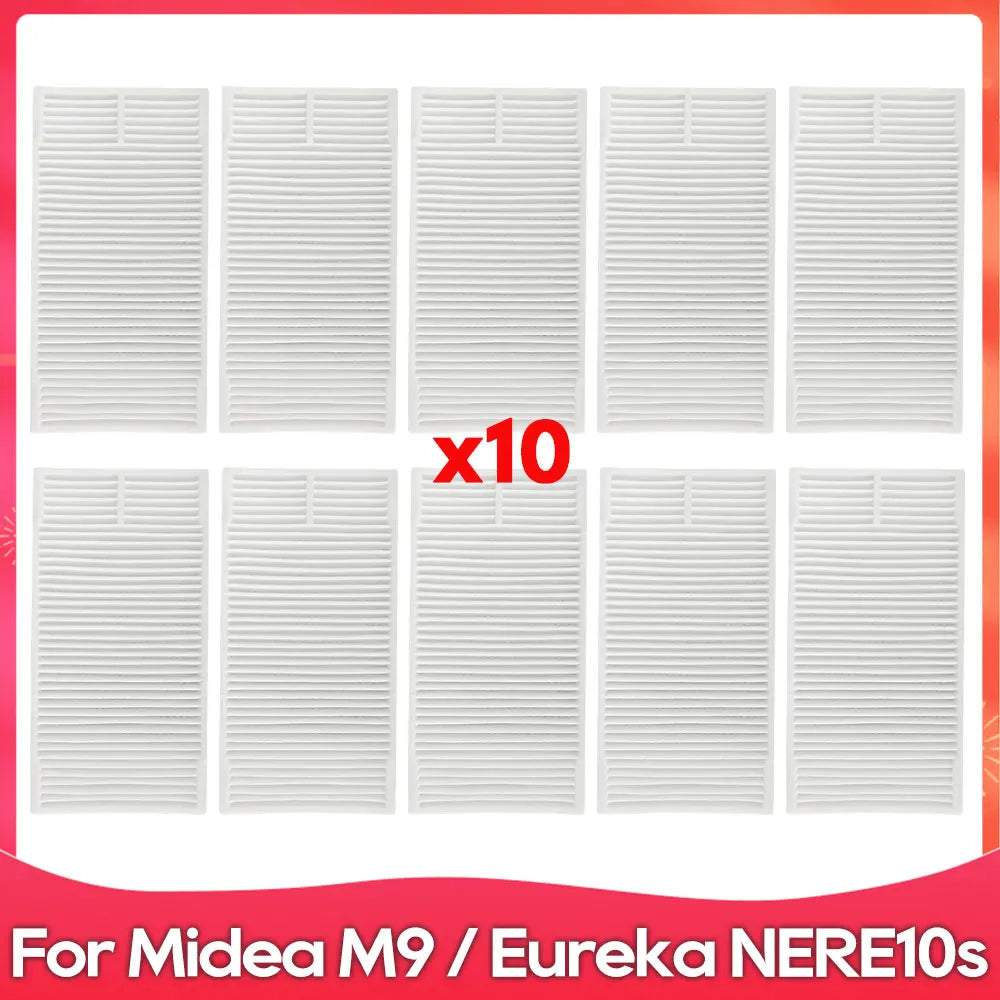 Compatible For ( Midea M9 / Eureka E20 Plus / NERE10s E10S / Obode A8 ) Spare Parts Accessories Main Side Brush Filter Mop Cloth