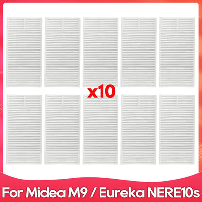 Compatible For ( Midea M9 / Eureka E20 Plus / NERE10s E10S / Obode A8 ) Spare Parts Accessories Main Side Brush Filter Mop Cloth