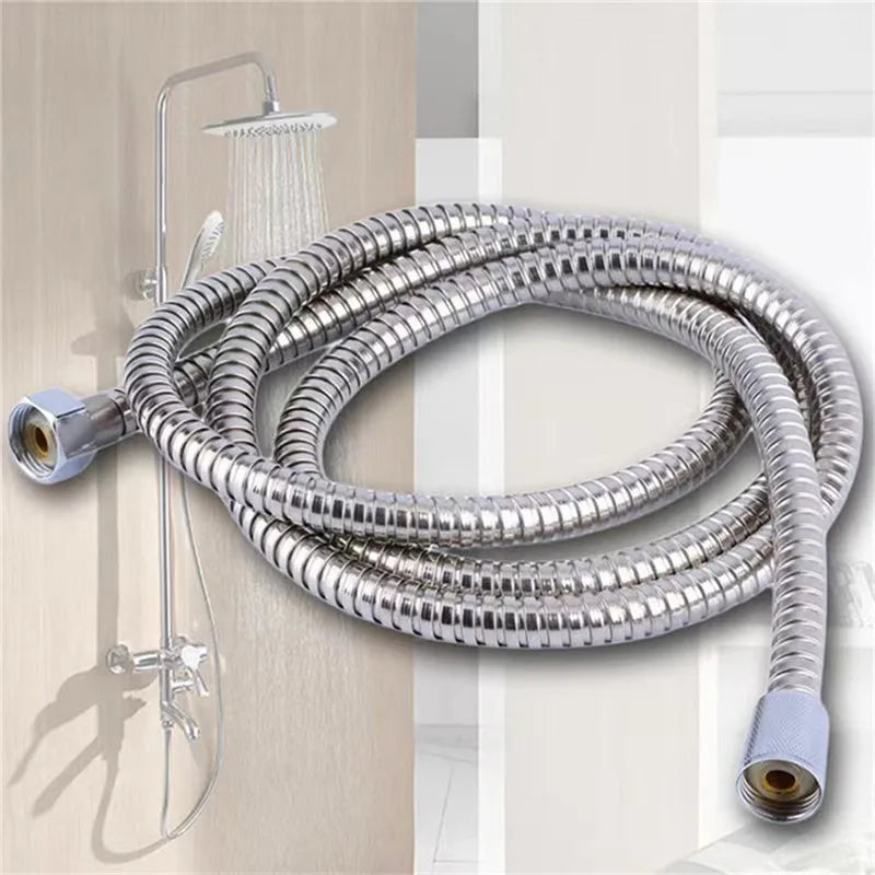 G1/2 " Flexible Brushed Gold Shower Hose 1.5m Antique Plumbing Hose Stainless Steel Gray Bathroom Water Head Shower head Pipe