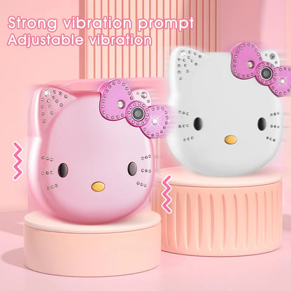 2024Hot miniso Hello Kitty Kawaii Mini Flip Phone I68 Girl Mobile Phone Student Anime Phone Music Mobile Phone Kid Birthday Gift