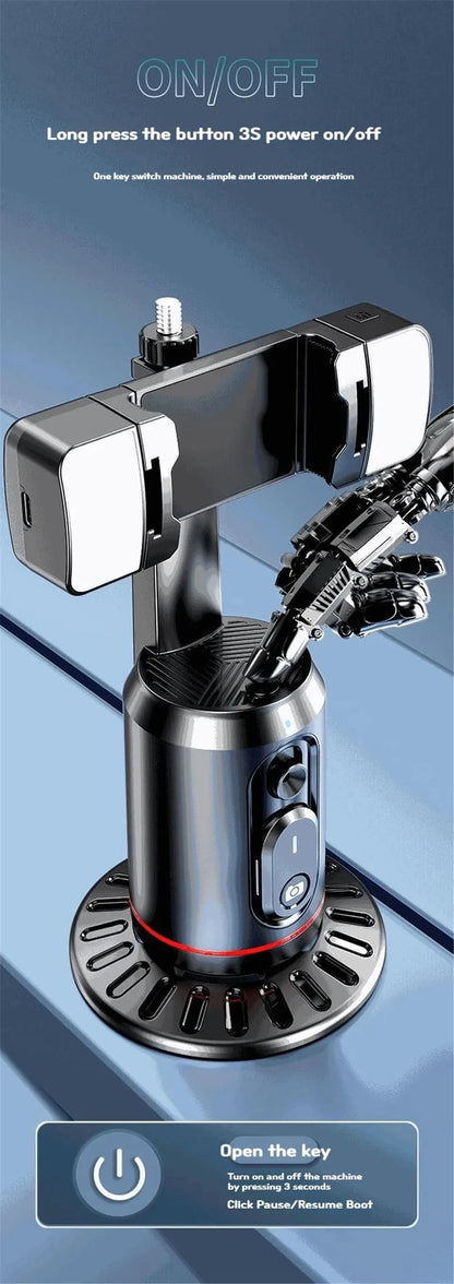 COOL DIER 2026 New 360 Rotation Gimbal Stabilizer, Selfie Stick Tripod Desktop Face Tracking Gimbal for Tiktok Smartphone Live