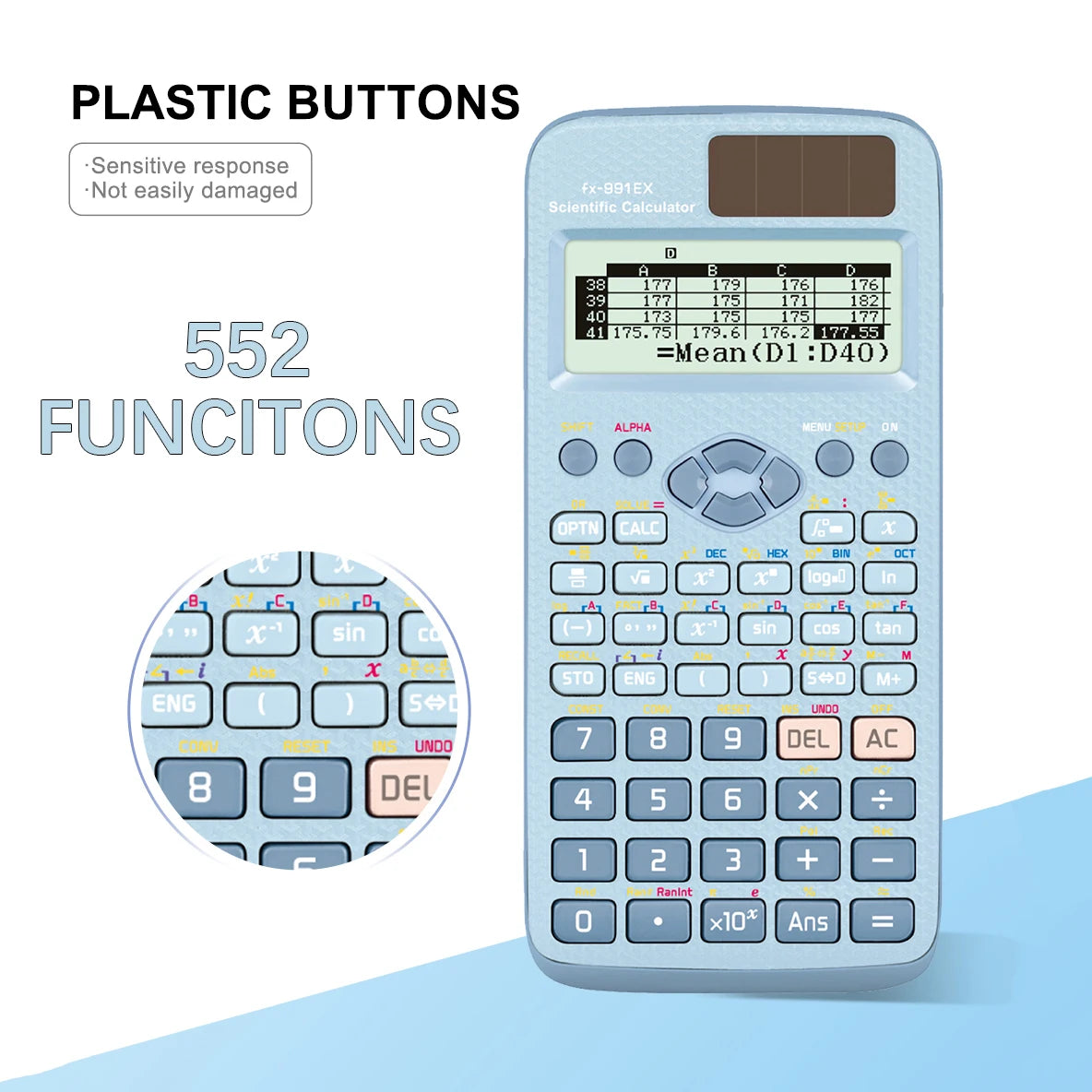 Multifunctional science function calculator-552function Specially designed for student exams, economical packaging，High-End Appe