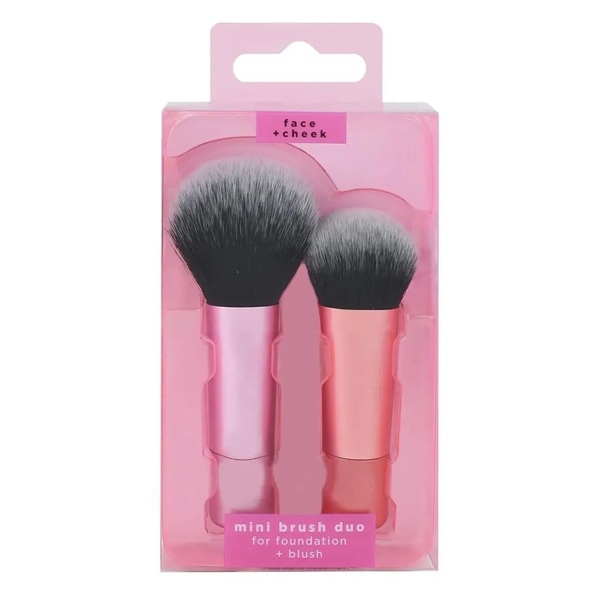 New Powder Portable Beauty Tool Clear Plastic Short Handle Mini Makeup Brush