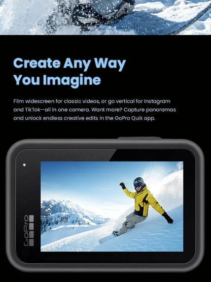 GoPro HERO 13 Black Action Camera HyperSmooth6.0 5.3K 60fps Video 27MP Go Pro13 helmet Vlog Sport Camera