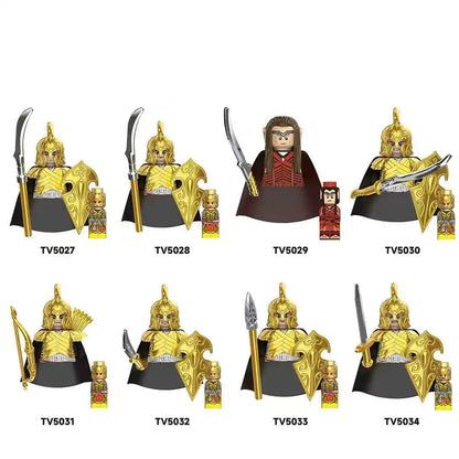 TV6411 Cartoon model minifigure Assemble compatible Puzzle Dolls Mini Action Figures Series Decoration Toys Kids Birthday Gifts