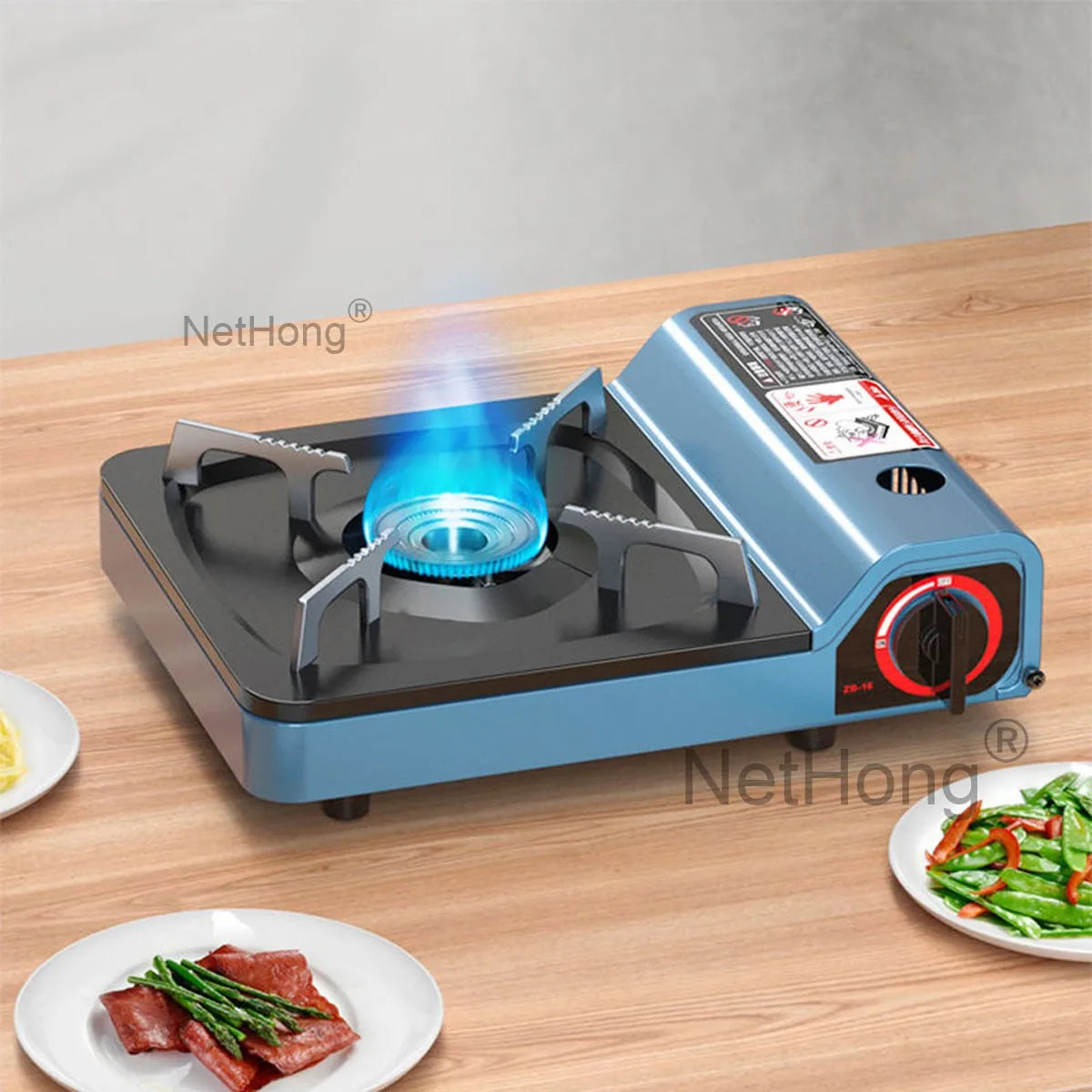 Portable Camping Gas Cooker Outdoor Single Burner Stove Butane BBQ Carry Bag UK