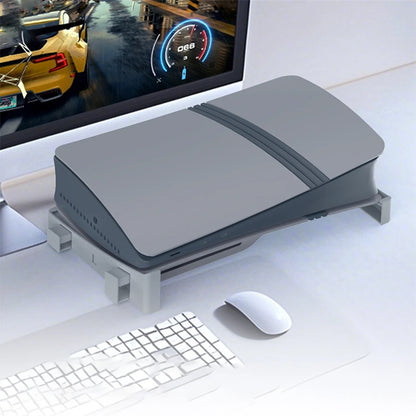 Horizontal Game Console Base Stand Holder Game Console Desk Stand Storage Rack Host Storage Rack for PS5/PS5 Slim