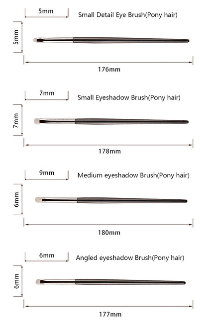 1pc White Pony Hair Eyeshadow Makeup brushes Small Smudge Precision Crease Detail Bevel Eye Shadow Make up brush Liner Lip