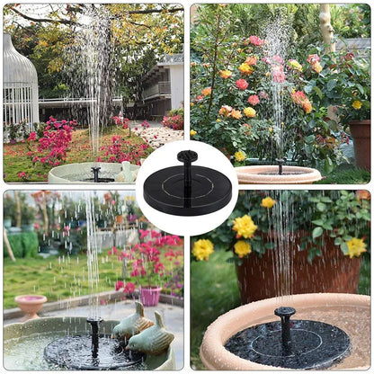 New Mini Solar Water Fountain Pool Pond Waterfall Fountain Garden Supplies Decoration Outdoor Solar Powered Fountain Bird Baths