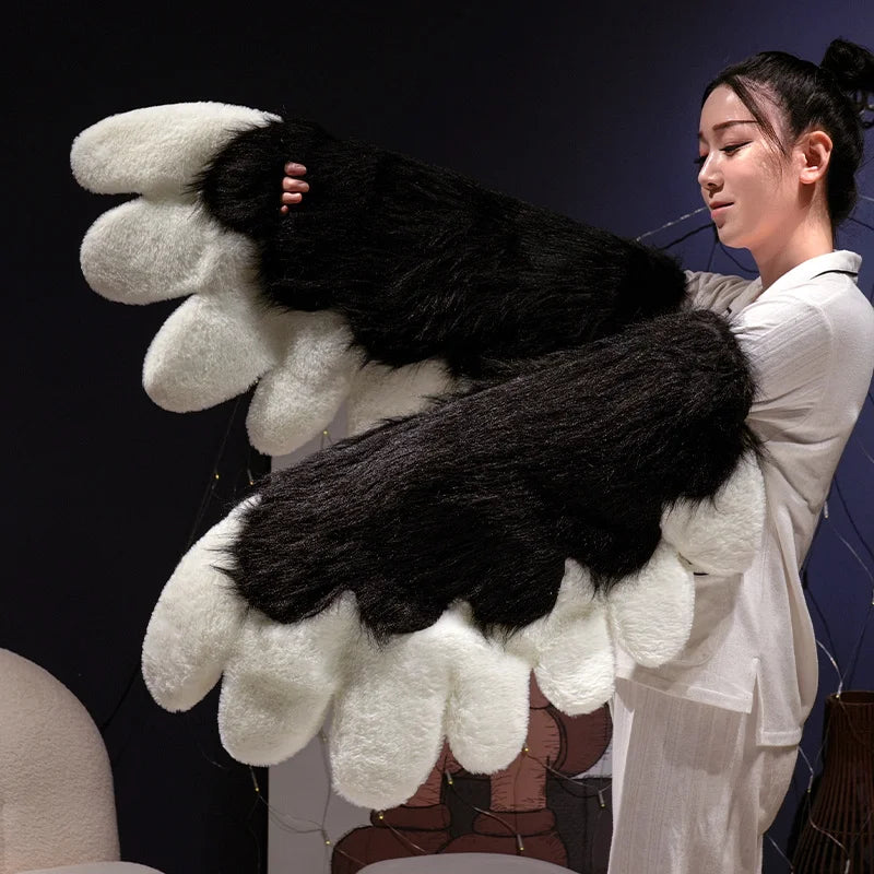 Cute 2D Cat Claw Plush Fursuit Kawaii Furry Cosplay Cat Claw Gloves Wings Cat Shoes Furry Boots Anime Party Cosplay Costume