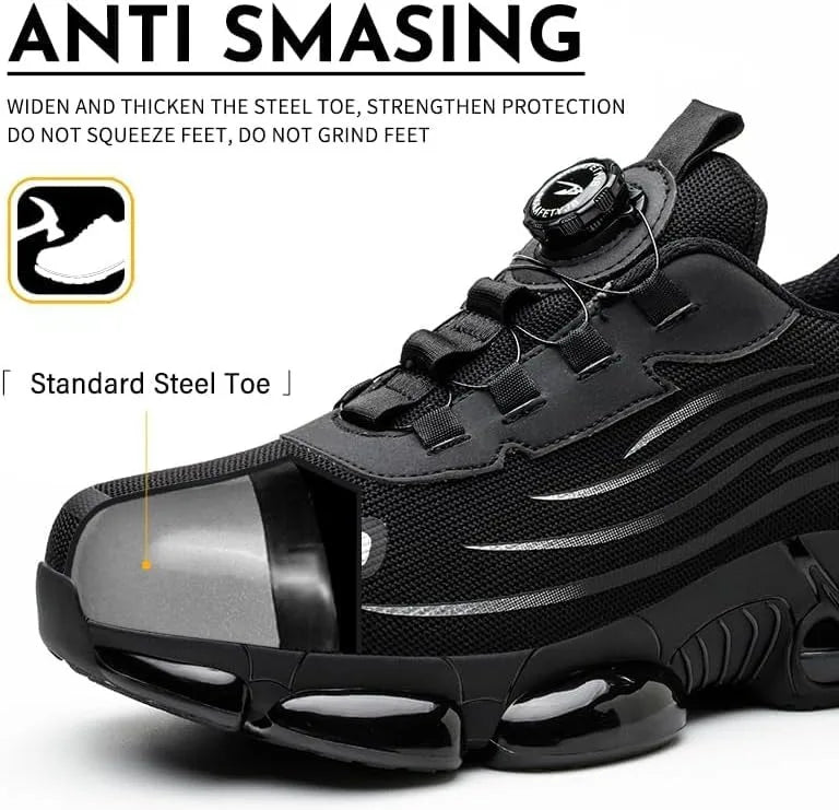 Men's Safety Shoes Are Suitable for Construction Work Leisure Sports Shoes Anti Puncture and Anti Smashing Steel Toe Shoes