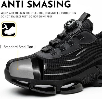 Men's Safety Shoes Are Suitable for Construction Work Leisure Sports Shoes Anti Puncture and Anti Smashing Steel Toe Shoes