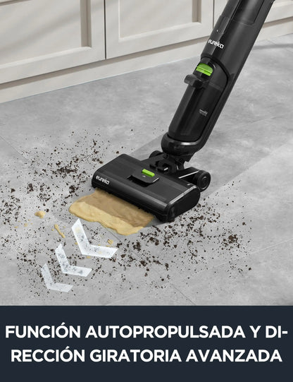EUREKA NEW400 Cordless Wet Dry Cordless Vacuum Cleaner, Lightweight, Smart Cordless Vacuum Cleaner and Mop, Self-Cleaning