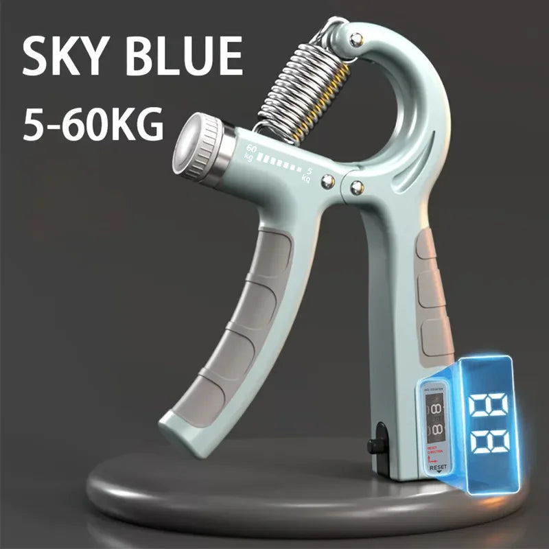 5-60kg Adjustable Hand Grip Strengthener Hand Grip Trainer With Counter Wrist Forearm And Hand Exerciser For Muscle Building