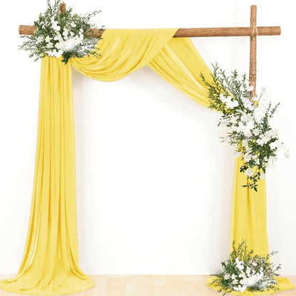70X500cm Rust Chiffon Wedding Arch Draping Fabric Terracotta Solid Drapery Ceremony Reception Backdrop Curtain Party Swag Decor