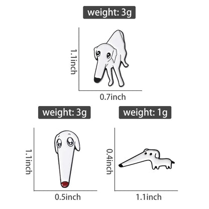 Cute Proboscis Dog Enamel Pins Custom Let Me Do It For You Brooch Lapel Badges Cartoon Animal Pet Jewelry Gift For Dog Lovers