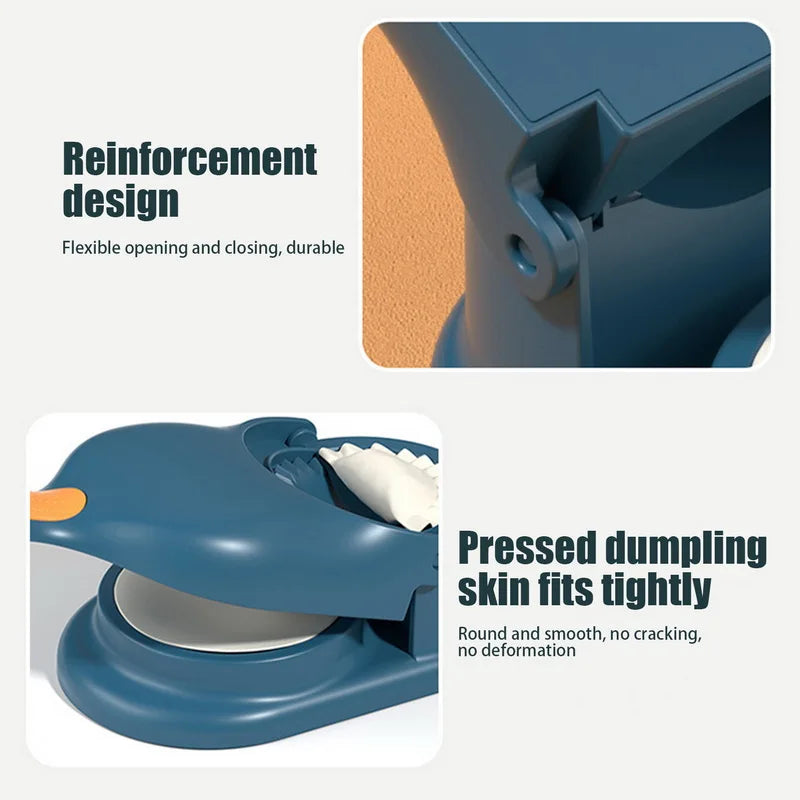 2 In1 Dumpling Maker DIY Kit Wrapper Presser Manual Labor-Saving Ravioli Empanadas Dough Skin Molder Machine Kitchen Gadgets