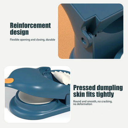 2 In1 Dumpling Maker DIY Kit Wrapper Presser Manual Labor-Saving Ravioli Empanadas Dough Skin Molder Machine Kitchen Gadgets