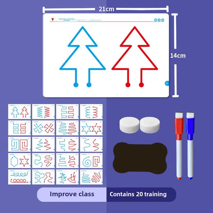 Hand-Brain Coordination Action Practice Development Set Used for Overall Brain Balance Attention Improvement Tool