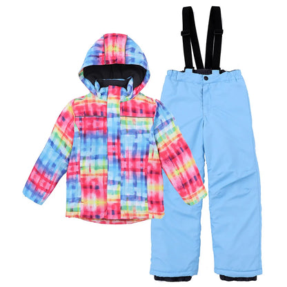 Kids Ski Suit Waterproof Snowboard Jacket & Pants Set - Boys Girls Winter Snow Gear 3-12 Years