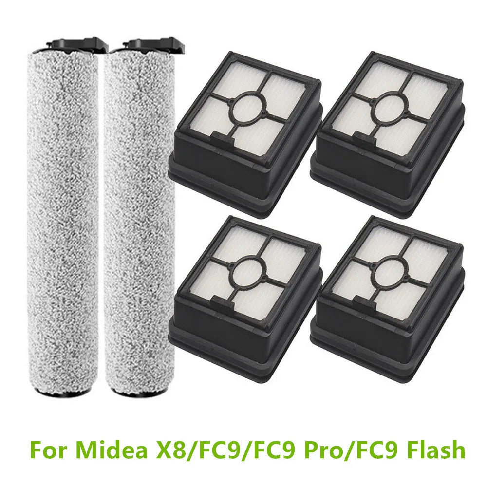 HEPA-Filter, Hauptbürsten für Midea X8/FC9/FC9 Pro/FC9 Flash Staubsauger-Ersatzteile