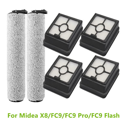 HEPA-Filter, Hauptbürsten für Midea X8/FC9/FC9 Pro/FC9 Flash Staubsauger-Ersatzteile