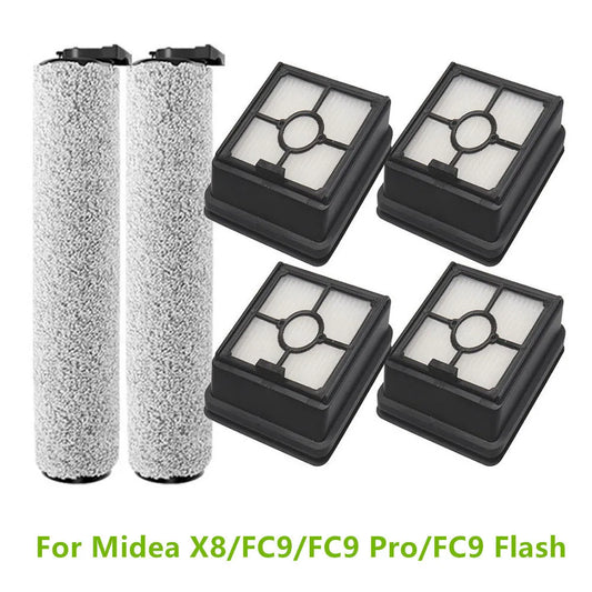 HEPA-Filter, Hauptbürsten für Midea X8/FC9/FC9 Pro/FC9 Flash Staubsauger-Ersatzteile