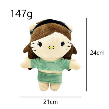 New Hello Kitty Ken Carson Rapper Trippie Taylors Plush Toy Doll with Clothes Stuffed Soft Plush Toys Fans Collect Gifts