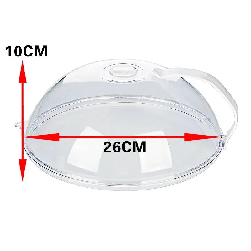 (1pc)Microwave Oven Splash Proof Cover, High Temperature Resistant Food Heating Cover, Food Preservation Cover, Oil Proof Cover