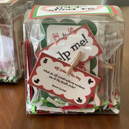 Elf Activities Elf Kit 24/30 Days of Christmas Funny Plastics Christmas Countdown Set Best Elf Pranks Elf Kit 24/30 Days Party