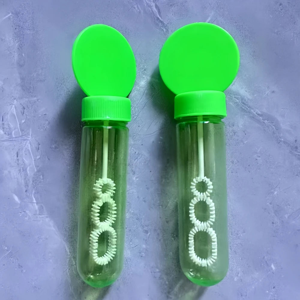 6/12/18Pcs 4.3x14cm Soap-free Liquid Bubble Tube Birthday Celebration Wedding Party Halloween Christmas Carnival Gift Decoration