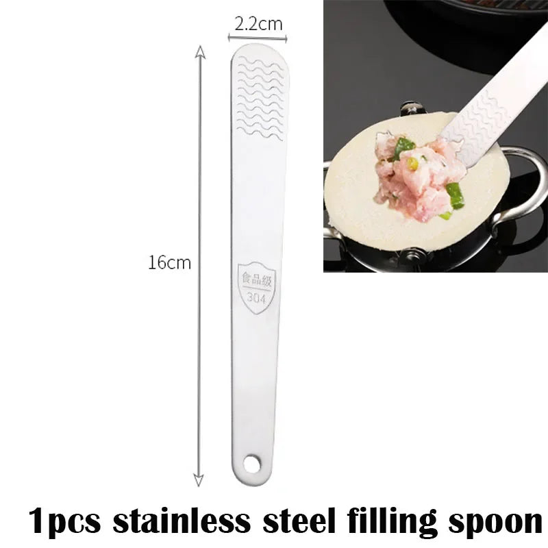 2 In1 Dumpling Maker DIY Kit Wrapper Presser Manual Labor-Saving Ravioli Empanadas Dough Skin Molder Machine Kitchen Gadgets