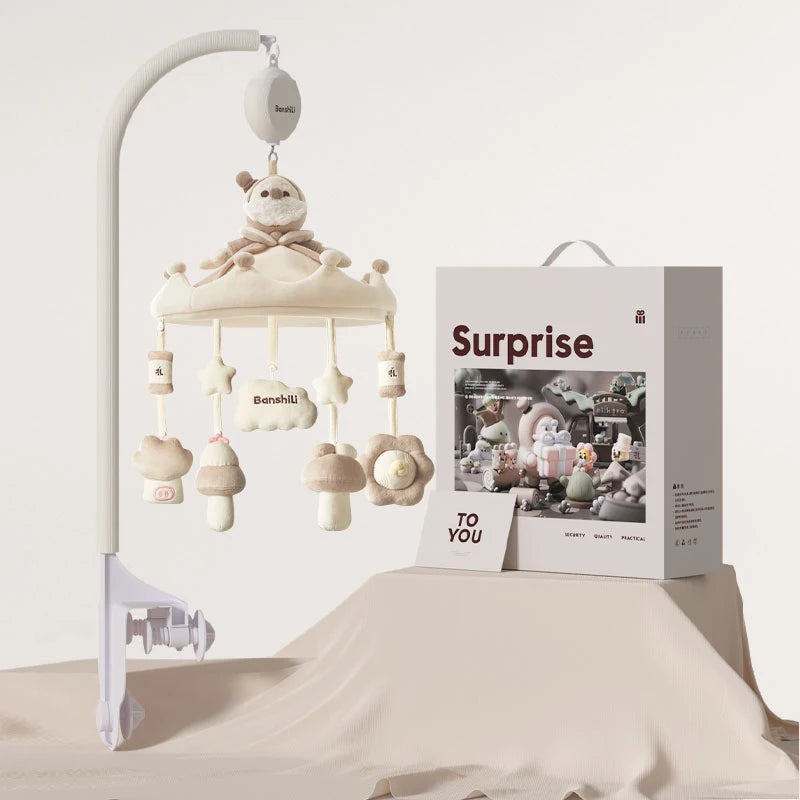 Banshili Music Bed Bell Baby Mobile Cute Cartoon Soothing Boys and Girls Toys Baby Mobile for Crib Baby