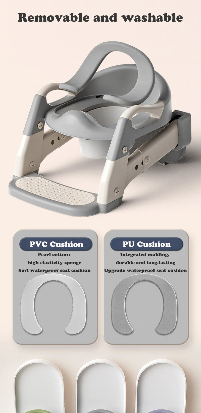 Newly Upgraded Baby Boy Portable Potty Child Potty Training Seat Baby Toilet Pot Step Stool Baby Potty Portable Child Urinal