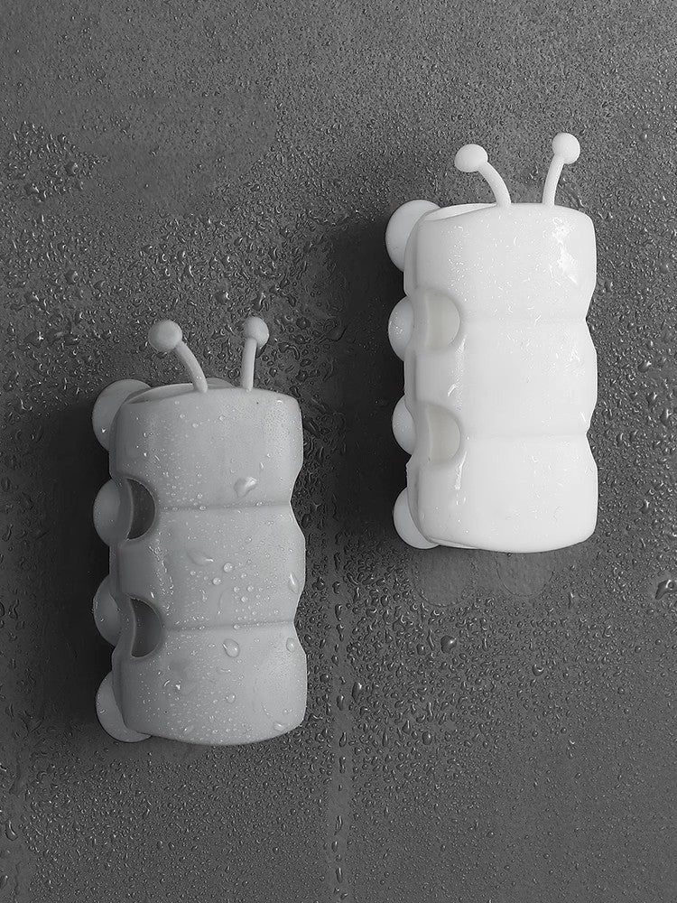 Saugnapfhalterung, Silikon-Duschkopfhalter, wiederverwendbar, abnehmbar, Wandregal mit fester Basis für Badezimmeraccessoires